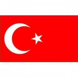 Autoadhesiva Turquía Bandera Etiquetas fr254 Mini paquete de pegatinas