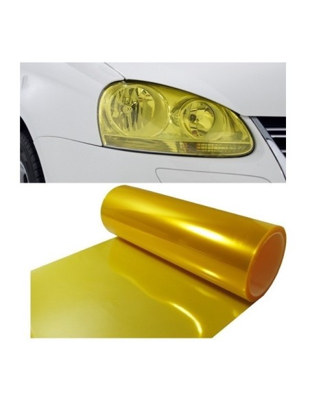 VINILO AHUMADO AMARILLO 1,30MX30CM